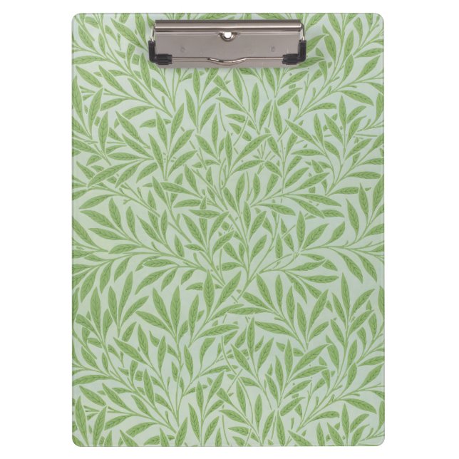 Carpeta De Pinza William Morris Willow Flower Classic Green (Anverso)