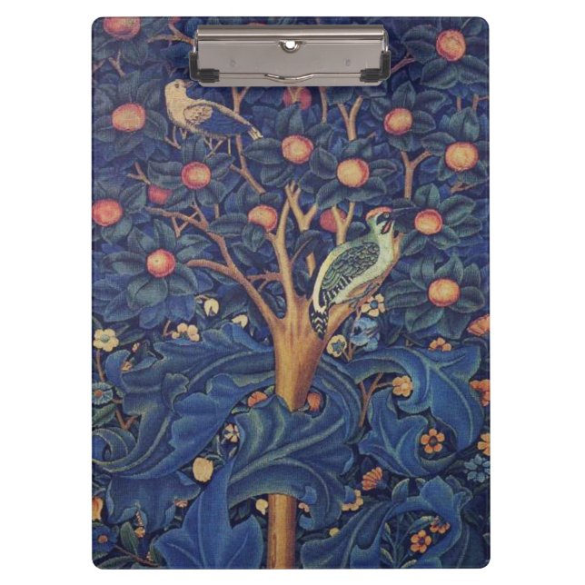 Carpeta De Pinza William Morris Woodpecker Tapestry Arts & Crafts (Anverso)