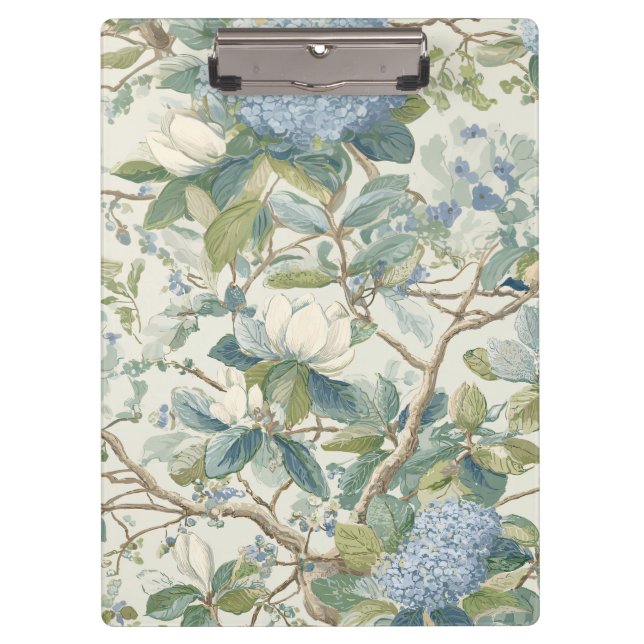 Carpeta De Pinza Willow Little Magnolia Wallpaper Floral Coastal (Anverso)