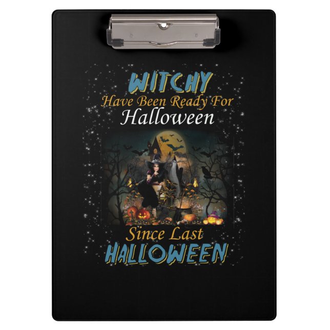 Carpeta De Pinza Witchy Ha Estado Listo Para Halloween (Anverso)