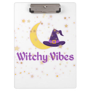 Carpeta De Pinza Witchy Vibes Moon y Gorra