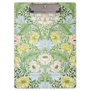 Carpeta De Pinza Wm Morris Myrtle Floral Arte Nouveau Brillante