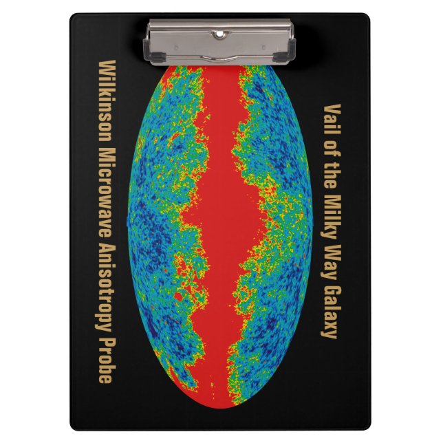 Carpeta De Pinza WMAP, Valle de la Vía Láctea sobre el Universo (Anverso)