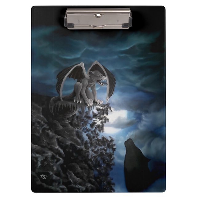 Carpeta De Pinza Wolf Moon - Wolf con Golem (Anverso)