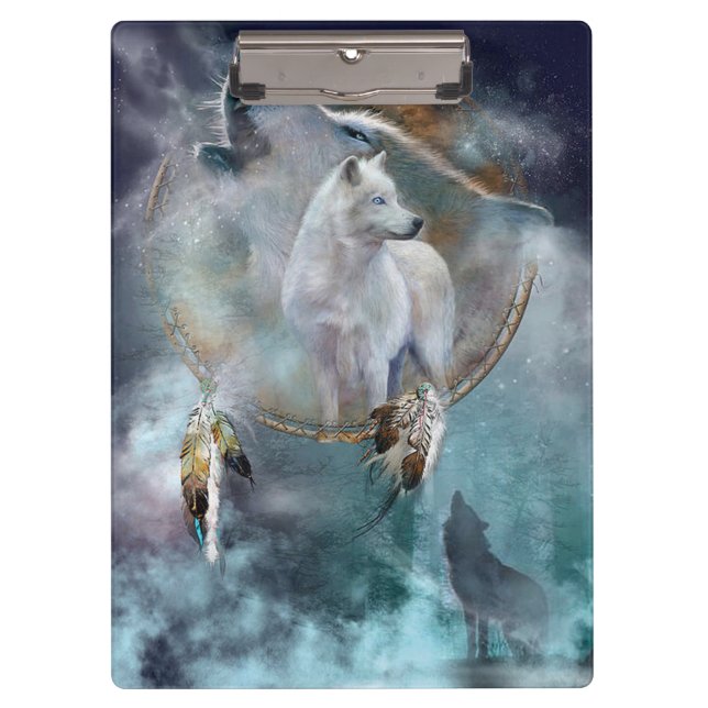 Carpeta De Pinza Wolves y Dreamcatcher (Anverso)