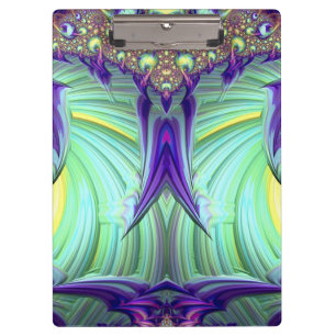 Carpeta De Pinza WOW! ¡EXTRAÑO! Diseño rosa morado azul y amarillo