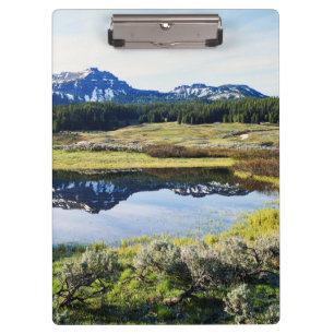 Carpeta De Pinza Wyoming, Montañas Rocosas, Un pico de montaña