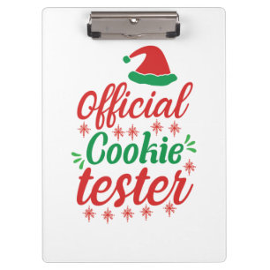 Carpeta De Pinza Xmas Art Official Cookie Tester