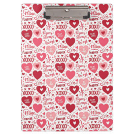Carpeta De Pinza XOXO y siempre mía rosa rojo
