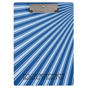 Carpeta De Pinza Yale Blue Color Stripe Funky Pattern