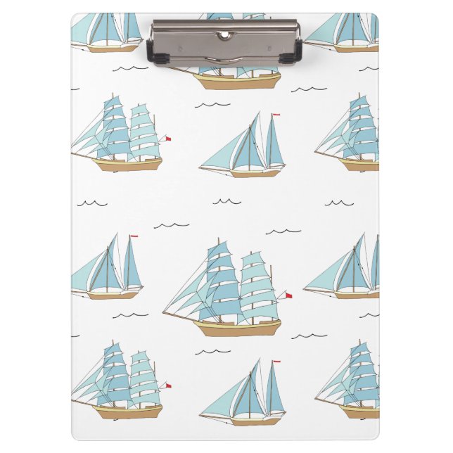 Carpeta De Pinza Yates de verano con velero (Anverso)
