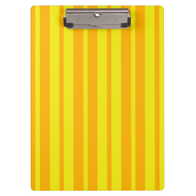 Carpeta De Pinza Yellow Stylish Stripes Pattern Design  (Anverso)