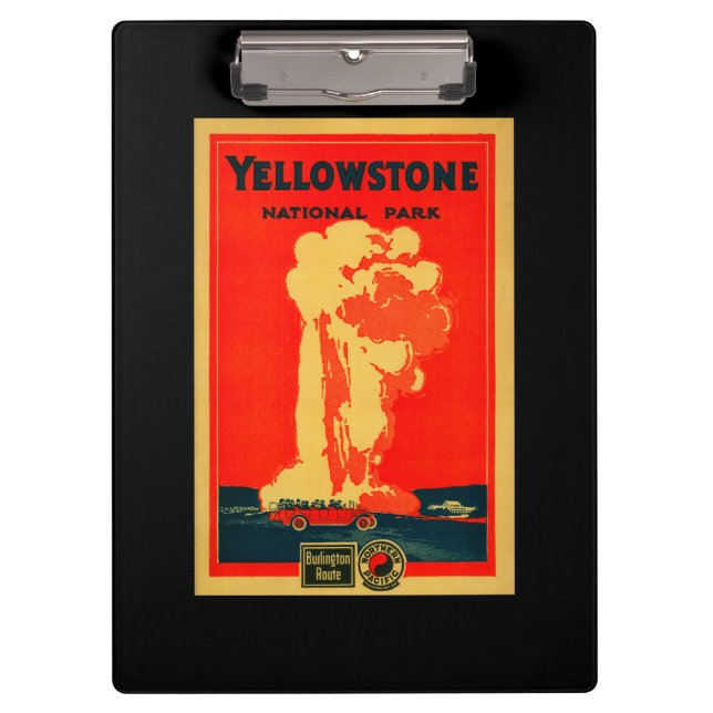 Carpeta De Pinza Yellowstone, poster fiel viejo de la publicidad (Anverso)
