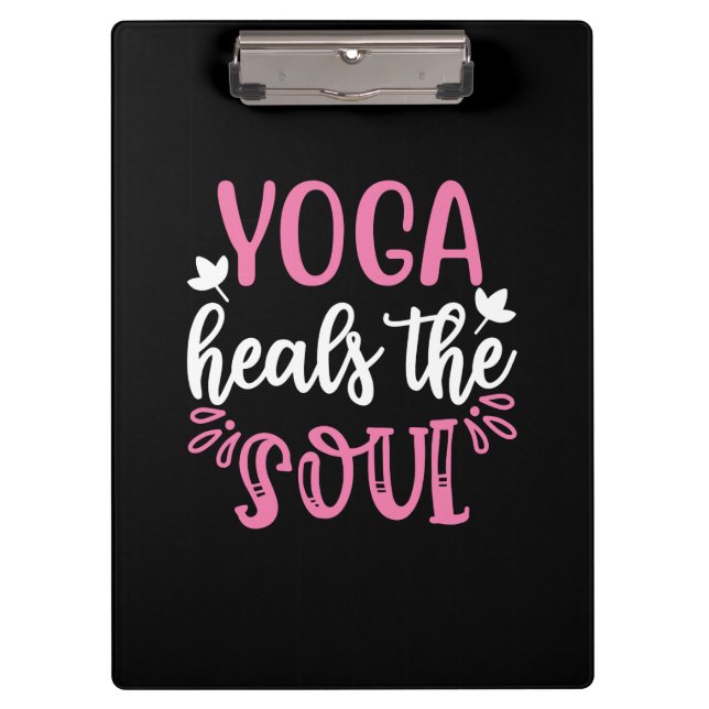 Carpeta De Pinza Yoga Lover | Yoga cura el alma (Anverso)