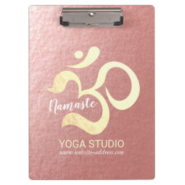 Carpeta De Pinza Yoga Studio Meditation Instructor Life Coach OM