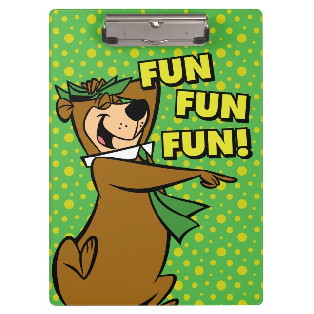 Carpeta De Pinza Yogi Bear Fun Fun Fun (Anverso)