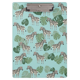 Carpeta De Pinza Zebra Monstera