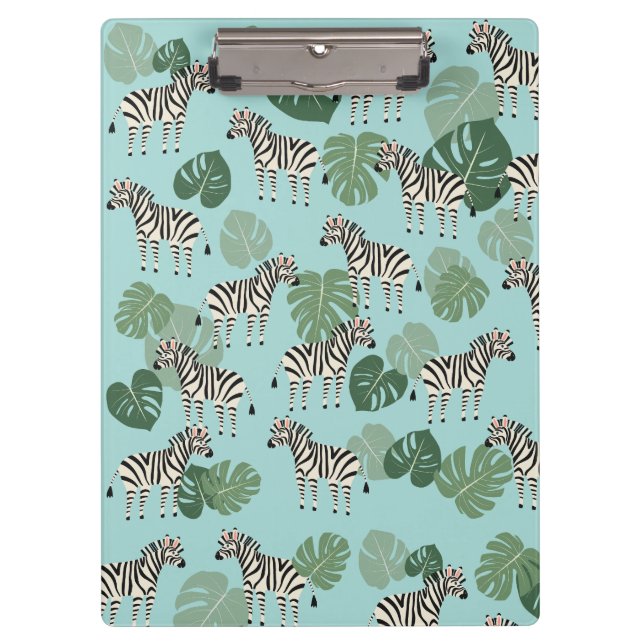 Carpeta De Pinza Zebra Monstera (Anverso)
