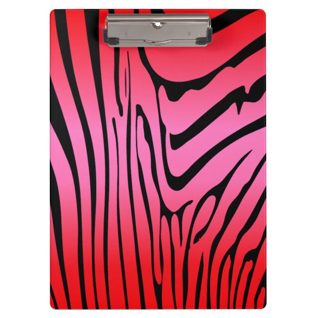 Carpeta De Pinza Zebra Rojo (Anverso)