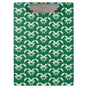 Carpeta De Pinza Zigzag floral verde