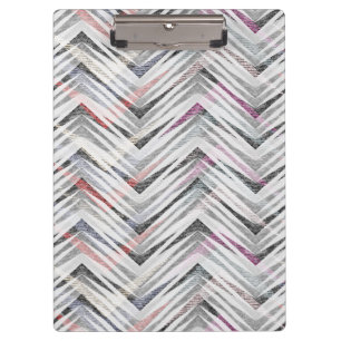 Carpeta De Pinza Zigzag, geométrico, gris, lilac, rosa, negro, tira