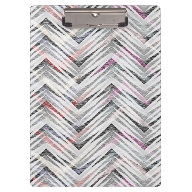 Carpeta De Pinza Zigzag, geométrico, gris, lilac, rosa, negro, tira (Anverso)