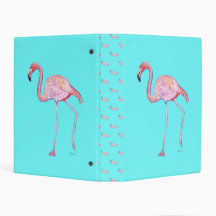 Carpeta del flamenco de las azules turquesas