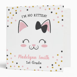 Carpeta del gato del gatito, personalizada