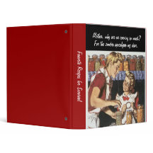 Carpeta divertida de la receta del zombi