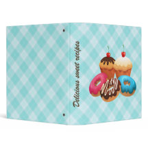 Carpeta dulce deliciosa de las recetas