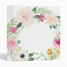Carpeta floral moderna del blanco de la guirnalda