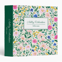 Carpeta Personalizada de Floral Moderno