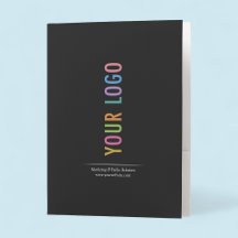 Carpetas personalizadas con ranura para tarjeta de