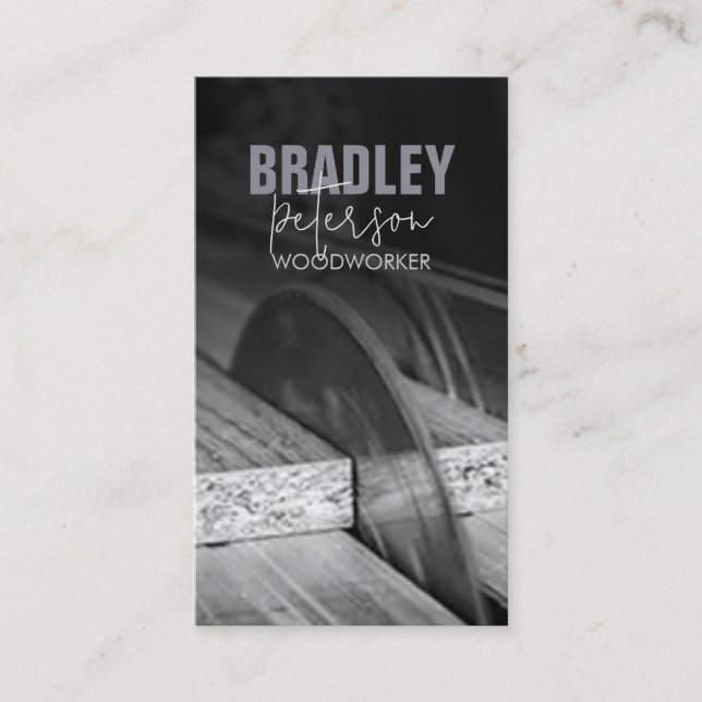 Carpintería Carpintería Tarjeta de presentación de (Anverso)