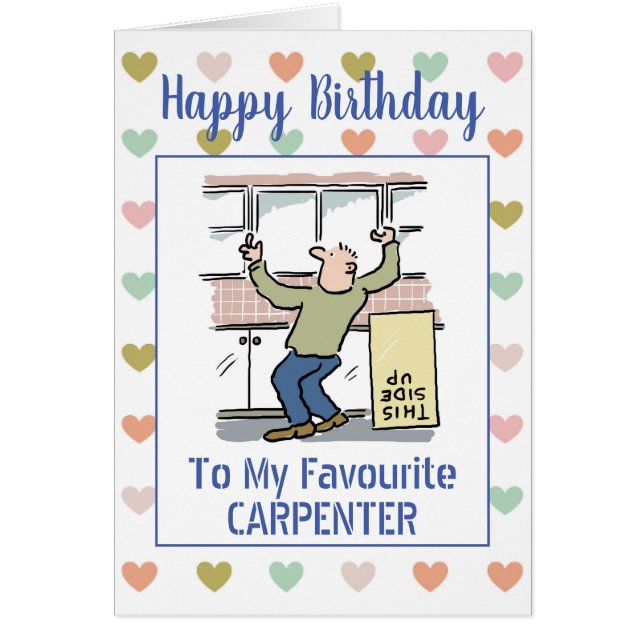 Carpintero de cumpleaños feliz (Frente)