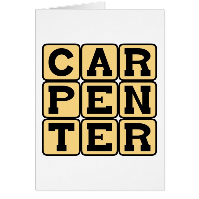 Carpintero, desarrollo de la carrera (Frente)