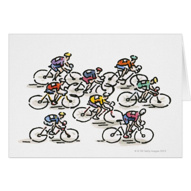 Carrera de bicicletas (Anverso (Horizontal))