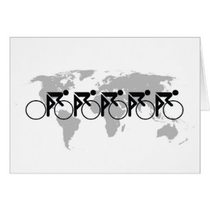 Carrera De Bicicletas No 3 Black On White