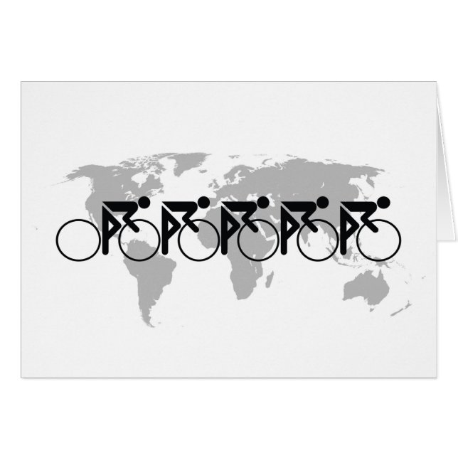 Carrera De Bicicletas No 3 Black On White (Anverso (Horizontal))