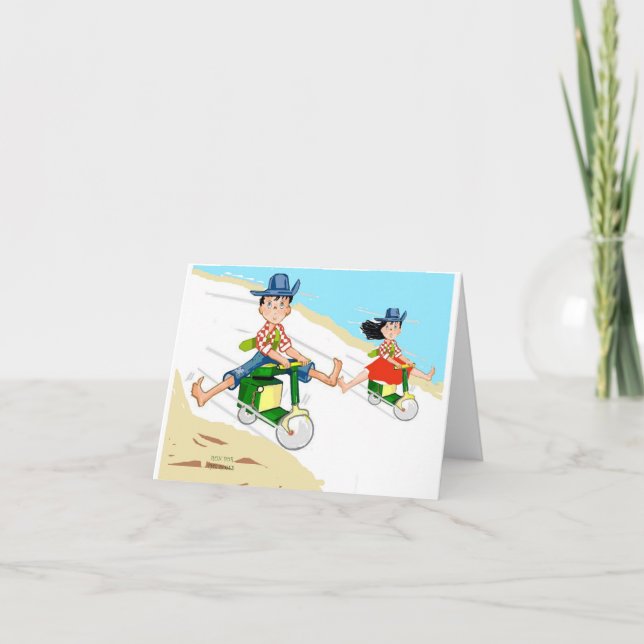 Carrera De Bicicletas Para Los Rosas (Anverso)