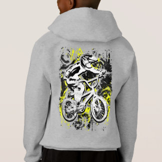 Carrera De Bicicletas Retro Bmx - Hoodie De Carrer
