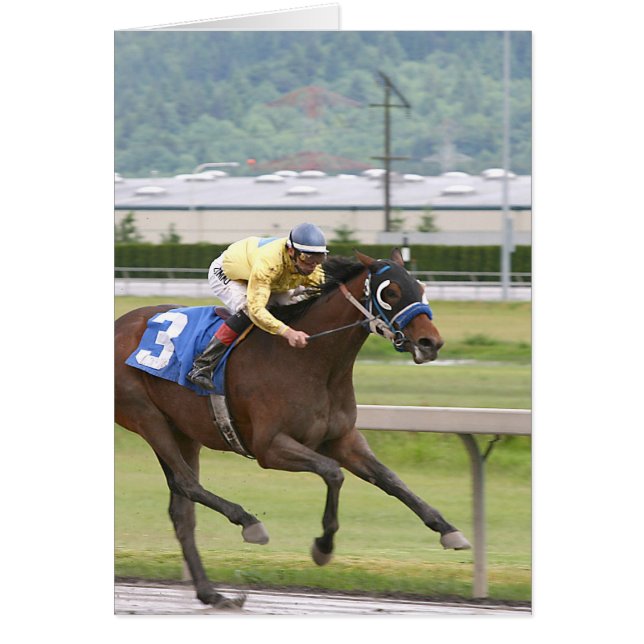 Carrera de caballos (Frente)