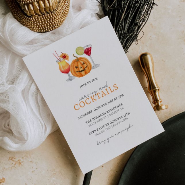 Carrera de calabaza y cócteles Invitación a Hallow (Subido por el creador)