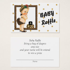 Carrera de oro Polka Dot Diaper Raffle
