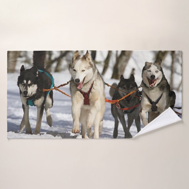 Carrera de perros embrujados (Toalla de baño)