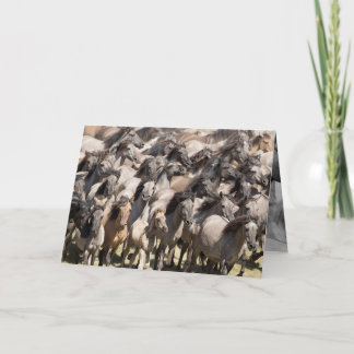 Carrera silvestre - Tarjeta de saludo para caballo