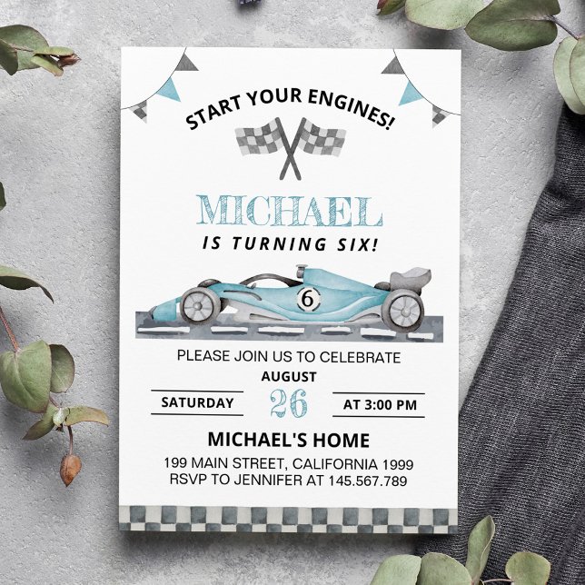 Carrera sobre el coche de Carreras de invitaciones (Subido por el creador)
