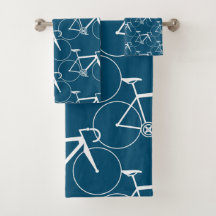 Carreras BICICLETA MOTIF EN AZUL Y BLANCO