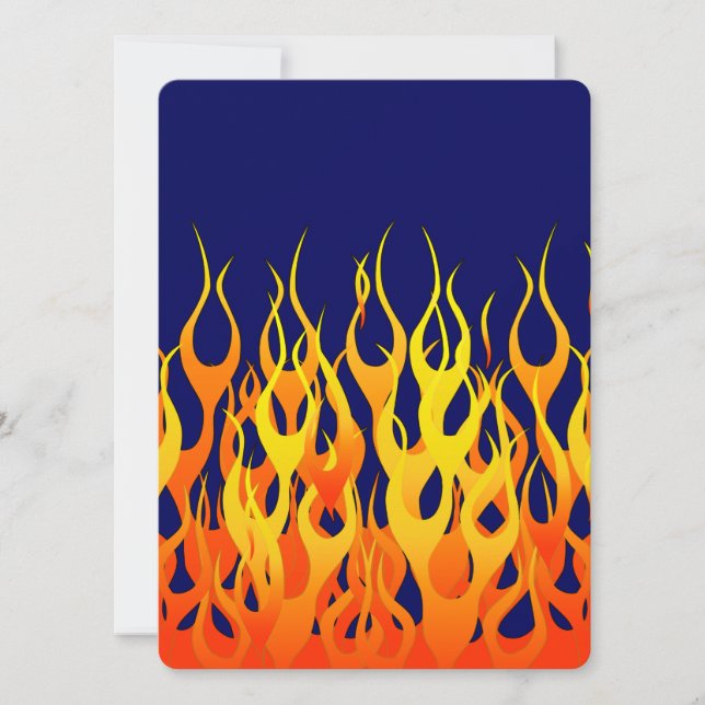 Carreras clásica enciende fuego en azul marino (Anverso)