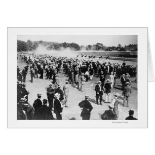 Carreras de caballo en la foto de Saratoga